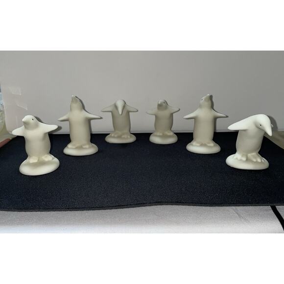 Department 56 Other - Vintage Dept 56 "Parade‎ of Penguins" Porcelain Figurines. Set of 6. Adorable!